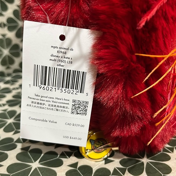 ♠️kate spade Disney X KS New York Muppets Animal Crossbody, Red Multi NWT - Picture 15 of 16